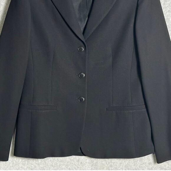 Ann Taylor LOFT Size 8 Black‎ Blazer 3 Button career office professional work - Picture 6 of 8